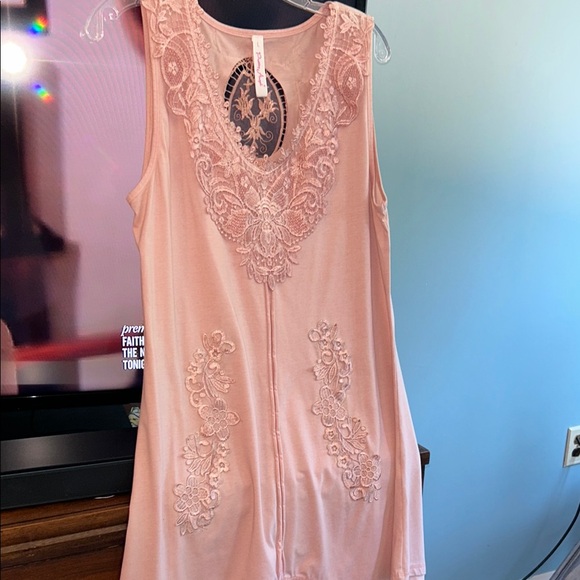 Pretty Angel SEXY & Sophisticated Soft Pink Sleeveless Dress Large WORN ONCE - Picture 3 of 7